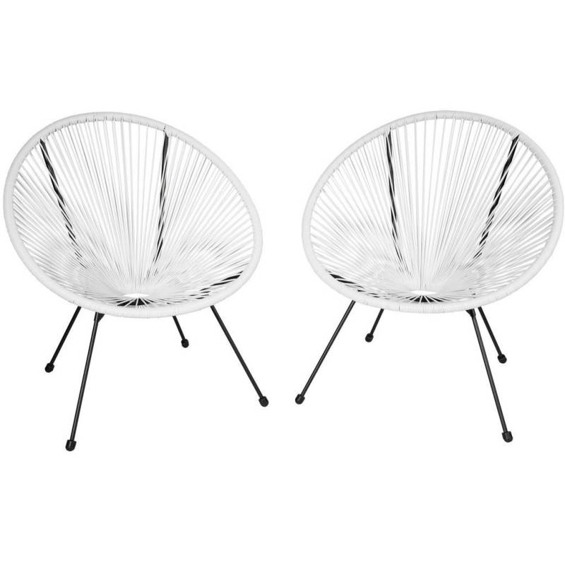 tectake GARTENSTUHL Weiß