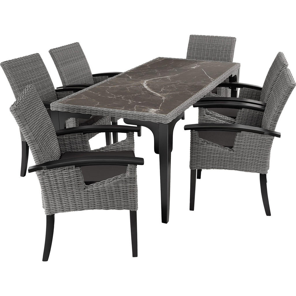 tectake GARTENTISCH Grau tectake GARTENTISCH Grau