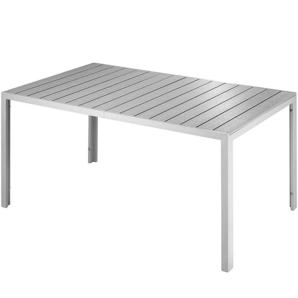 tectake GARTENTISCH Silber, Grau tectake GARTENTISCH Silber, Grau