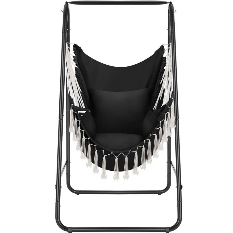 tectake HÄNGESESSEL Schwarz