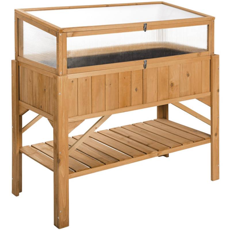 tectake HOCHBEET Braun