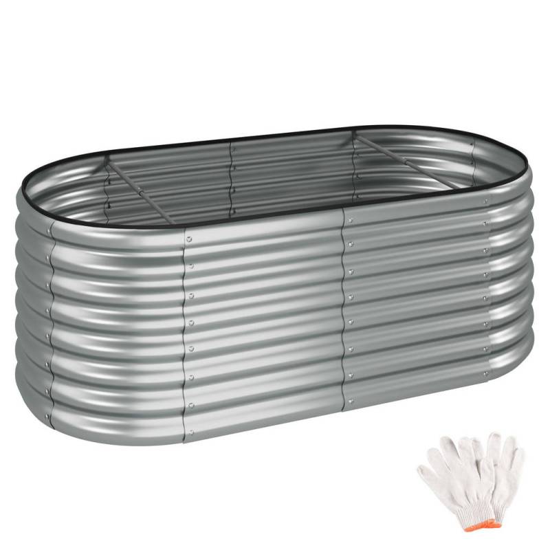 tectake HOCHBEET Silber