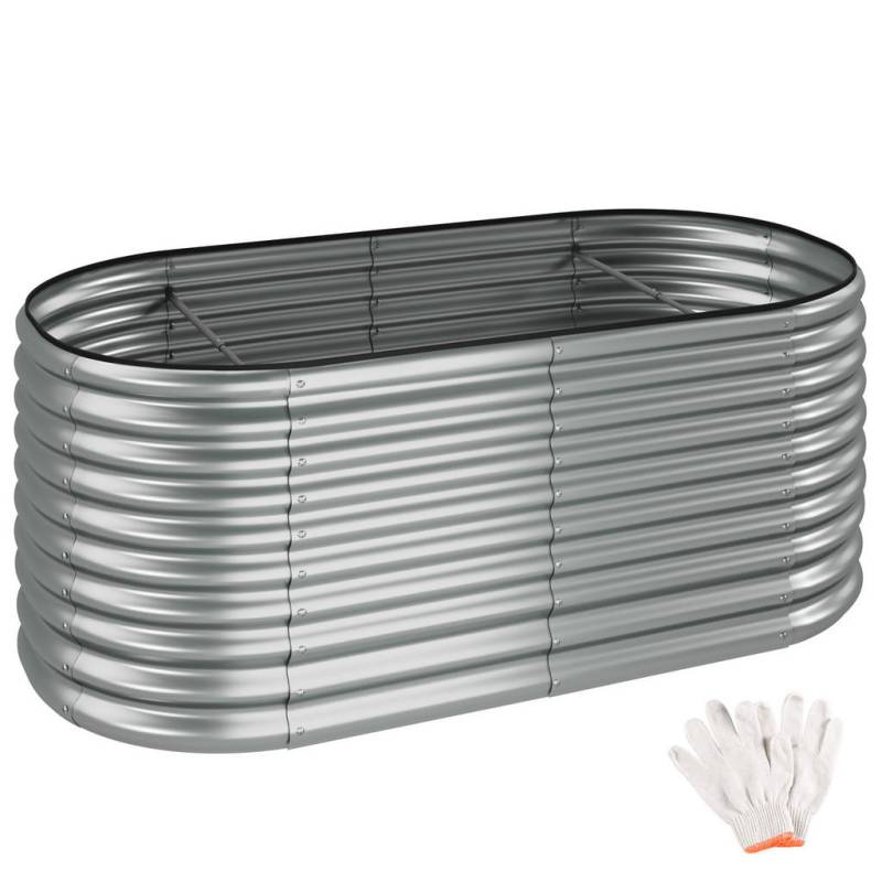 tectake HOCHBEET Silber