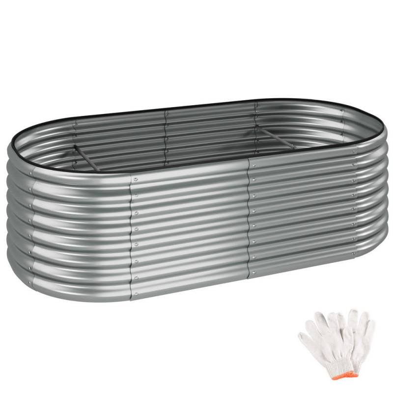 tectake HOCHBEET Silber