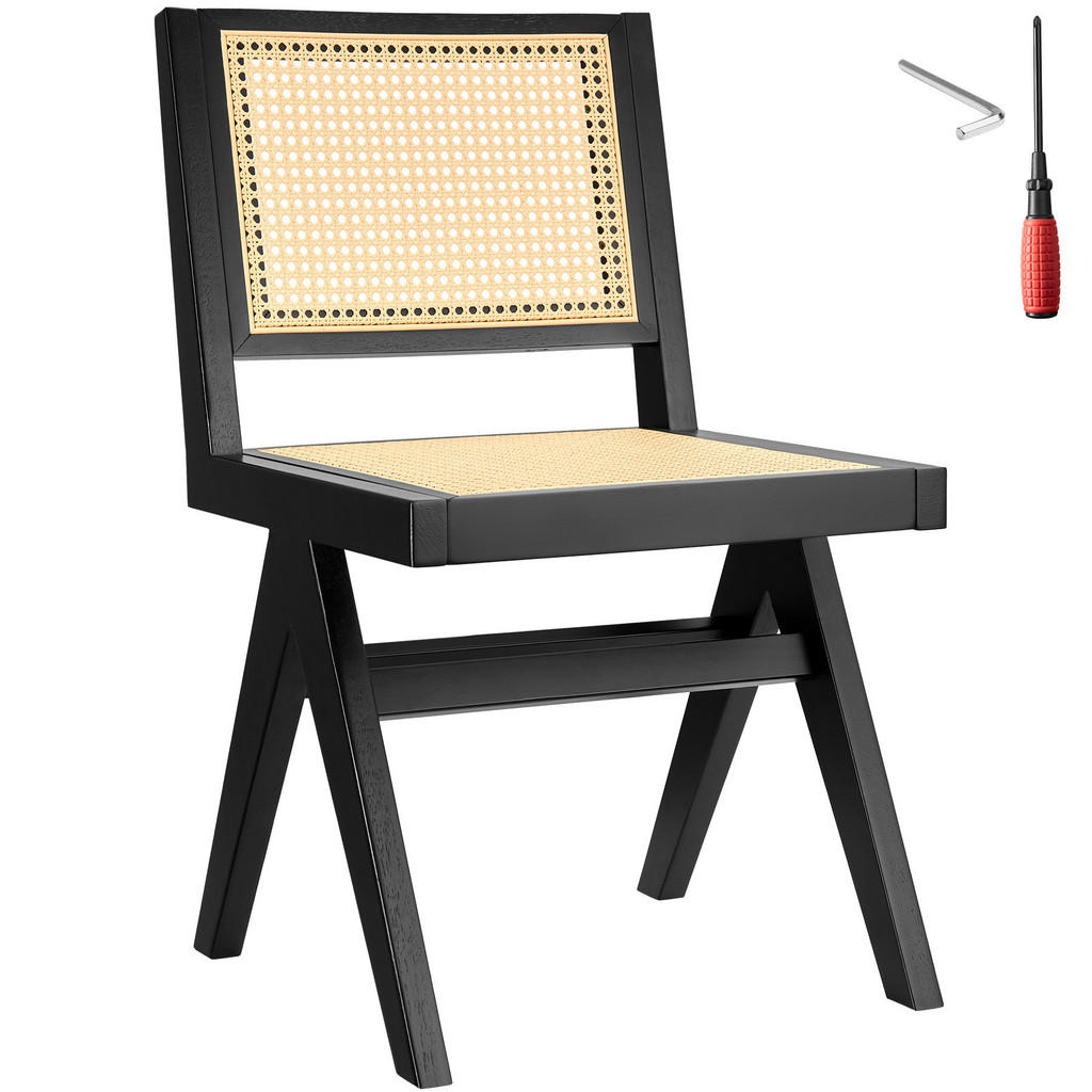 tectake HOLZSTUHL Schwarz tectake HOLZSTUHL Schwarz
