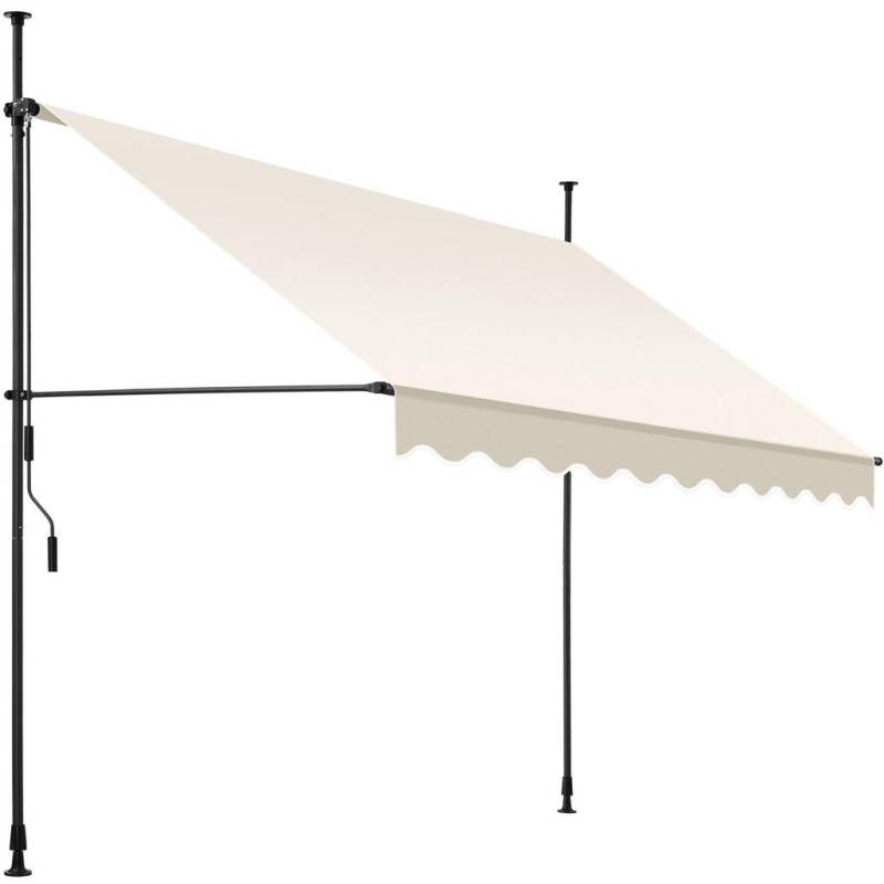 tectake KLEMMMARKISE Beige