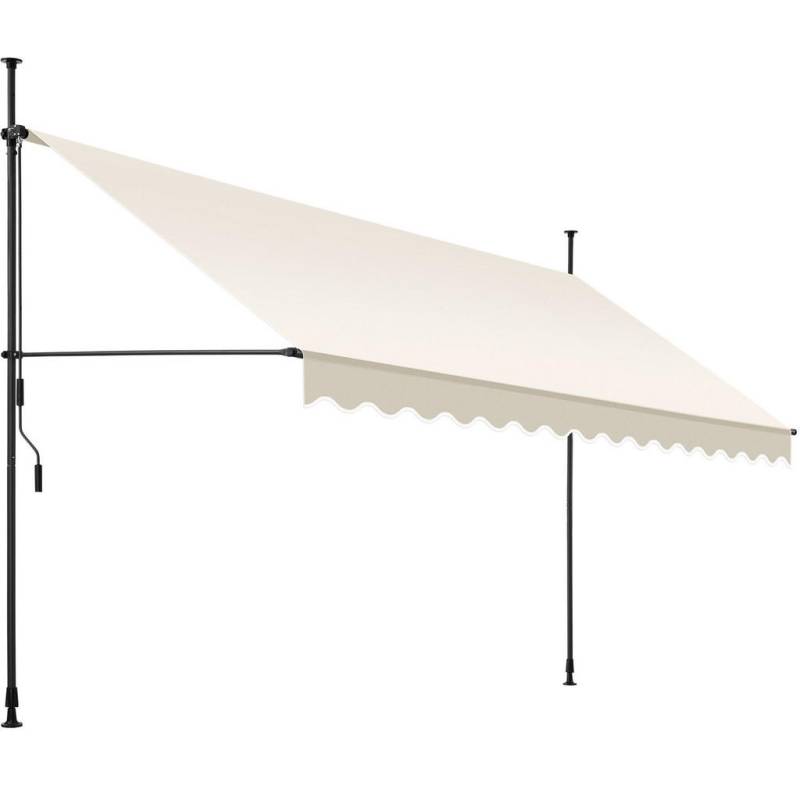 tectake KLEMMMARKISE Beige