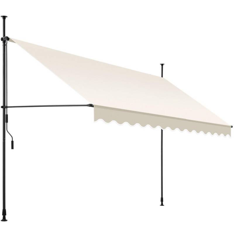 tectake KLEMMMARKISE Beige
