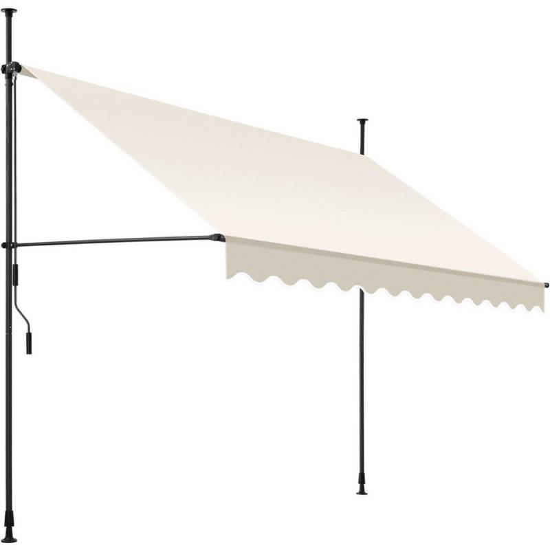 tectake KLEMMMARKISE Beige