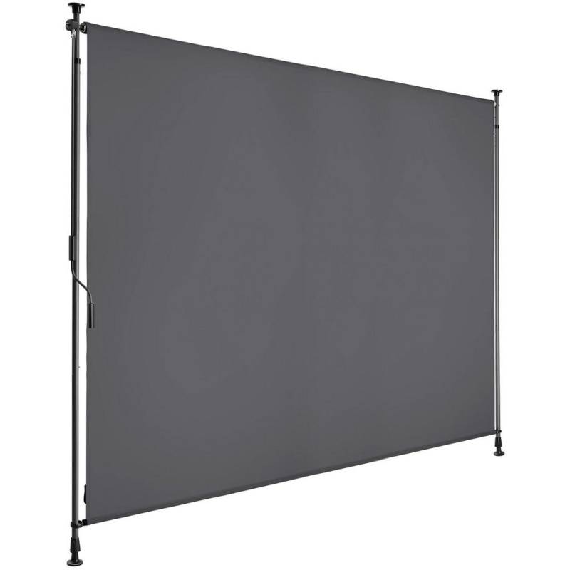 tectake KLEMMMARKISE Schwarz