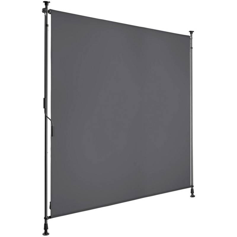 tectake KLEMMMARKISE Schwarz