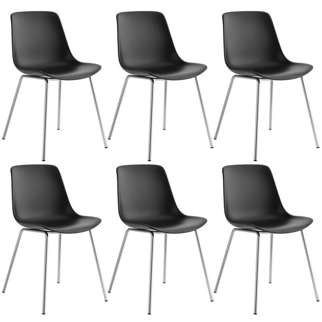 tectake KUNSTSTOFFSTUHL Schwarz tectake KUNSTSTOFFSTUHL Schwarz