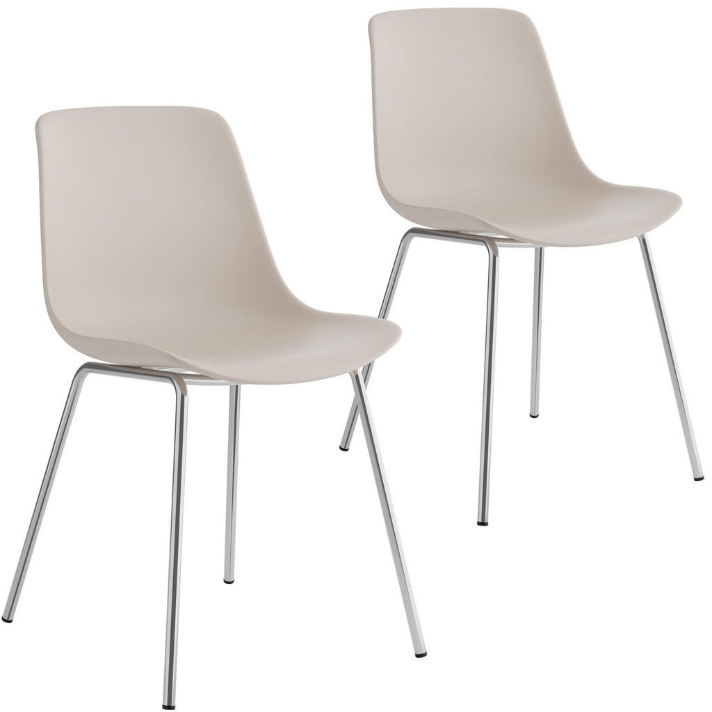 tectake KUNSTSTOFFSTUHL Taupe tectake KUNSTSTOFFSTUHL Taupe