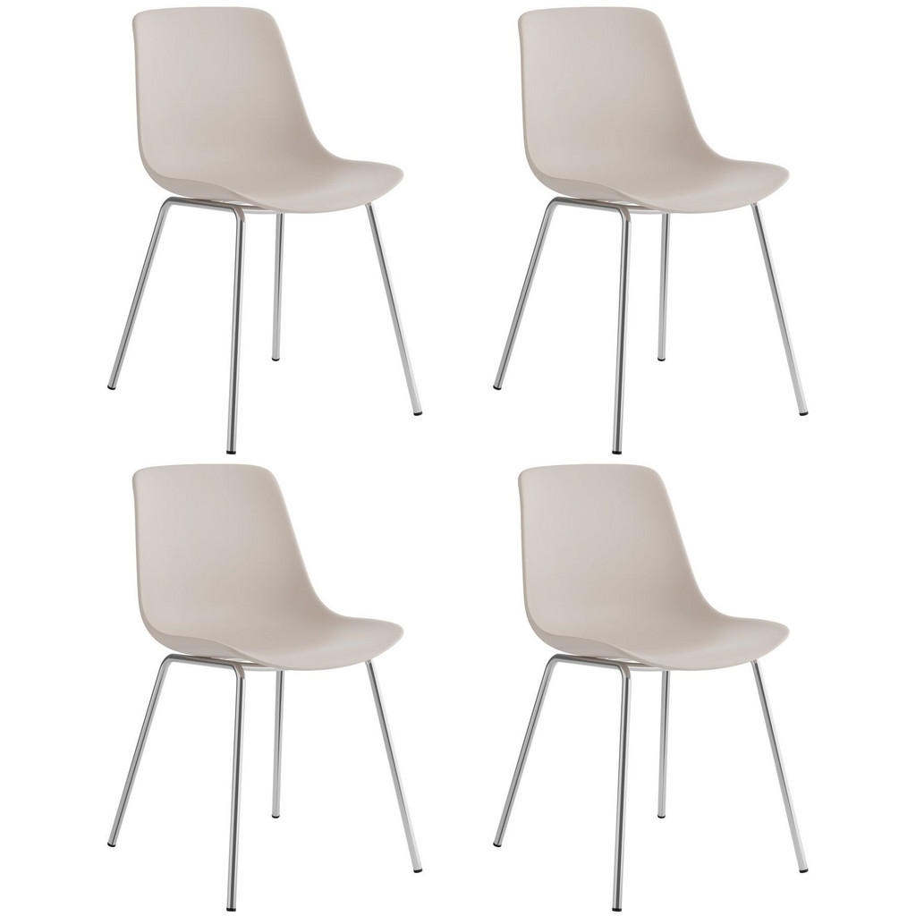 tectake KUNSTSTOFFSTUHL Taupe tectake KUNSTSTOFFSTUHL Taupe