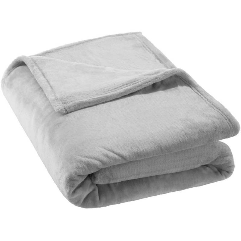 tectake KUSCHELDECKE Grau