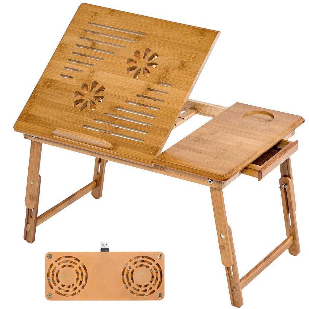 tectake LAPTOPTISCH Braun