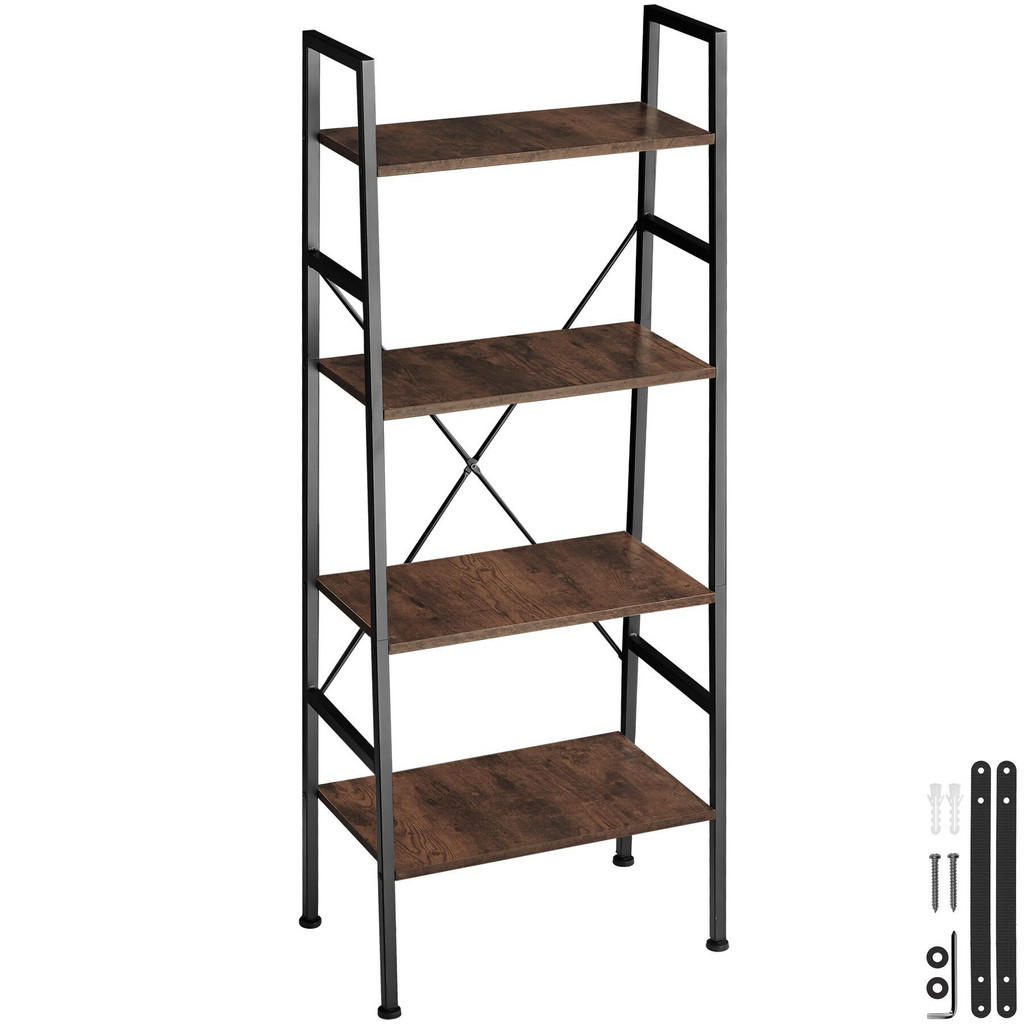 tectake Leiterregal, Rost, Holz, Beton Optik, Rechteckig, 35.5x139x57.5 cm, Wohnzimmer, Regale, Bücherregale tectake Leiterregal, Rost, Holz, Beton Optik, Rechteckig, 35.5x139x57.5 cm, Wohnzimmer, Regale, Bücherregale von tectake