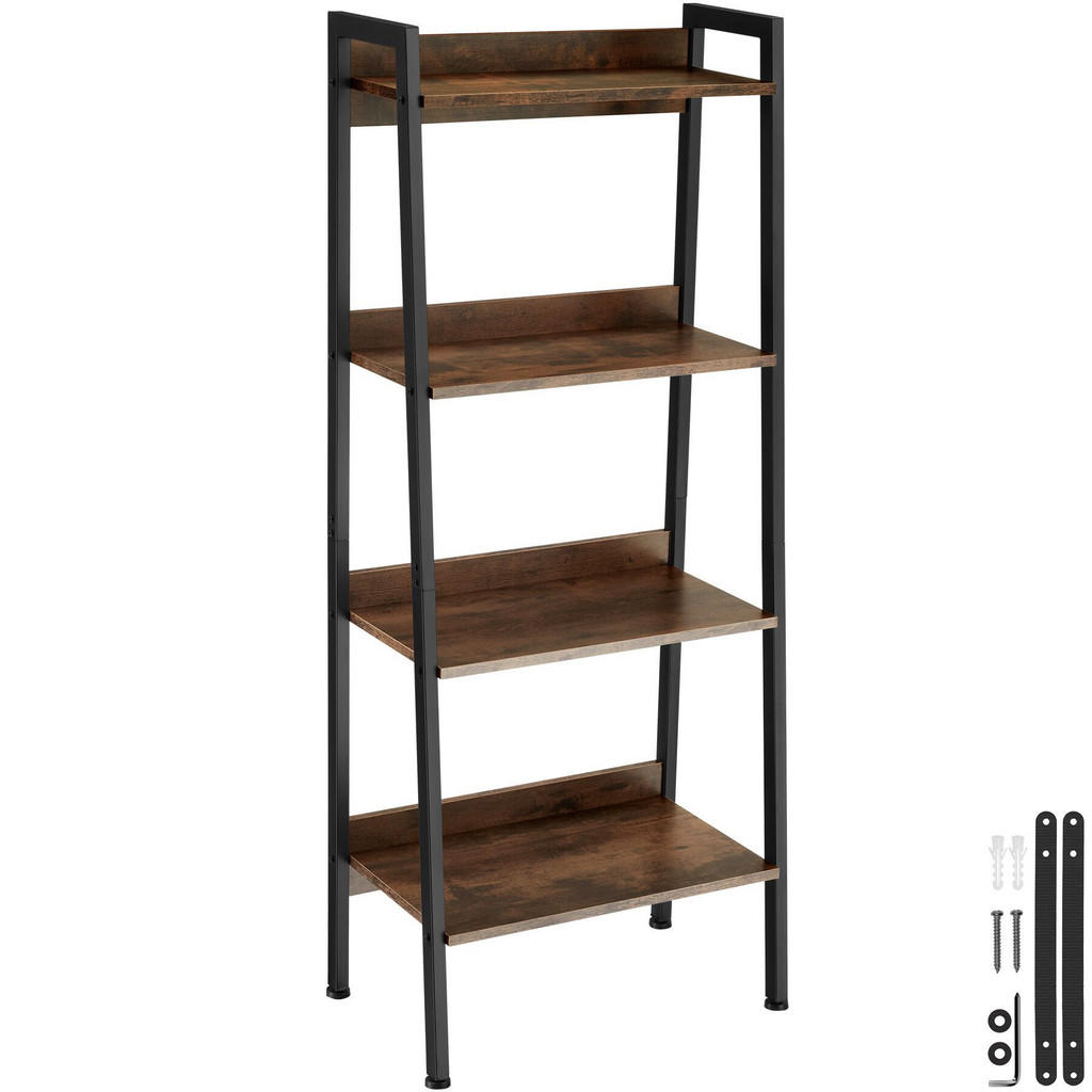 tectake Leiterregal, Rost, Holzwerkstoff, Beton Optik, Rechteckig, 34x138x57.5 cm, Wohnzimmer, Regale, Bücherregale tectake Leiterregal, Rost, Holzwerkstoff, Beton Optik, Rechteckig, 34x138x57.5 cm, Wohnzimmer, Regale, Bücherregale von tectake