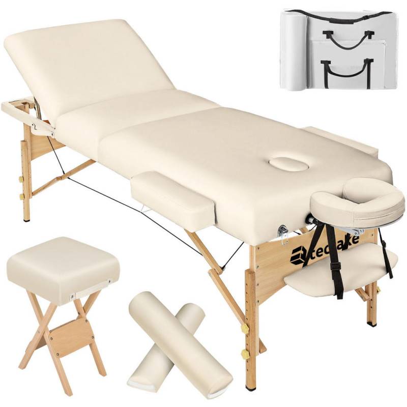 tectake MASSAGELIEGE-SET Beige
