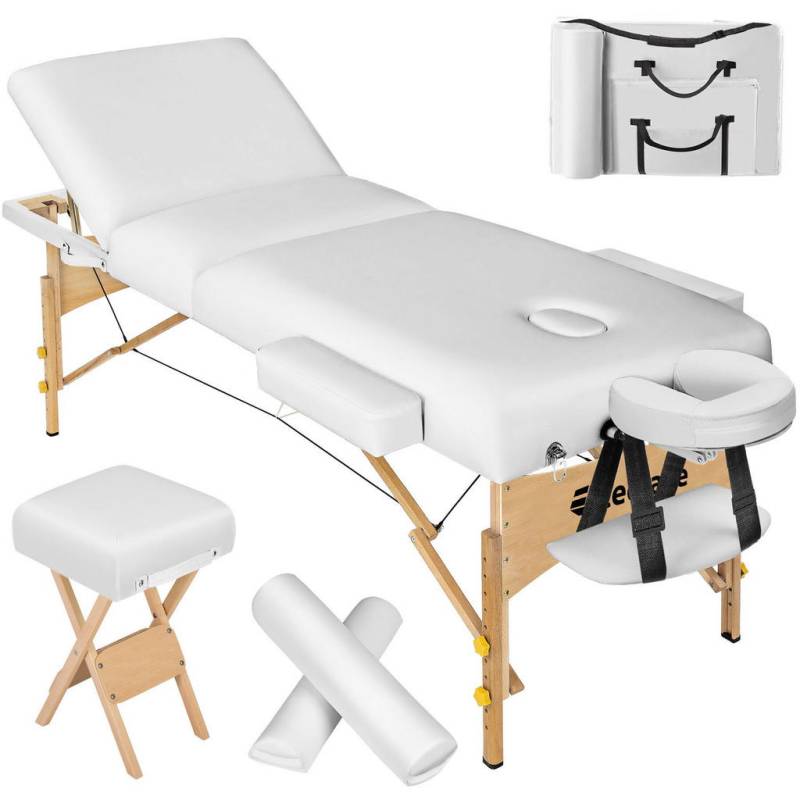 tectake MASSAGELIEGE-SET Weiß