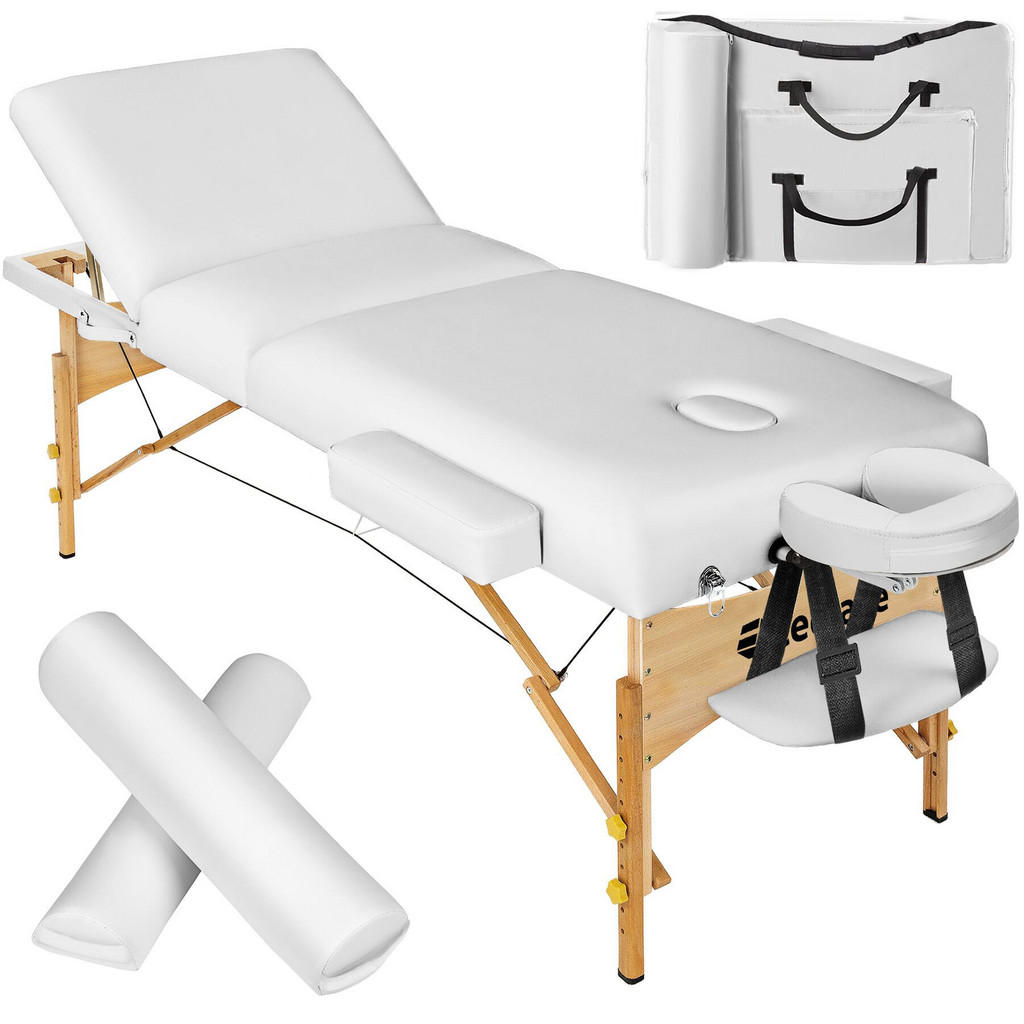 tectake MASSAGELIEGE-SET Weiß tectake MASSAGELIEGE-SET Weiß