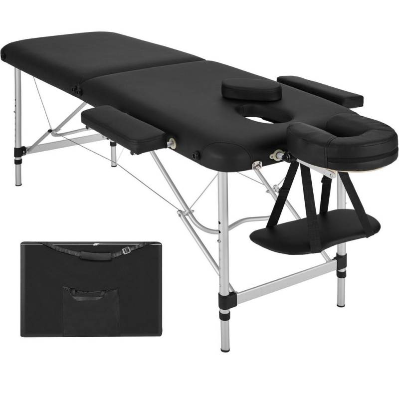tectake MASSAGELIEGE Schwarz