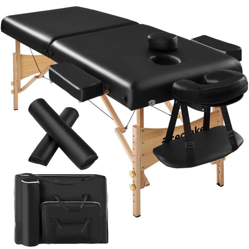 tectake MASSAGELIEGE Schwarz