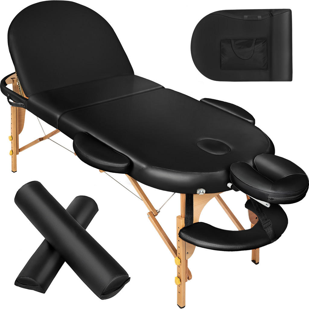 tectake MASSAGELIEGE Schwarz tectake MASSAGELIEGE Schwarz