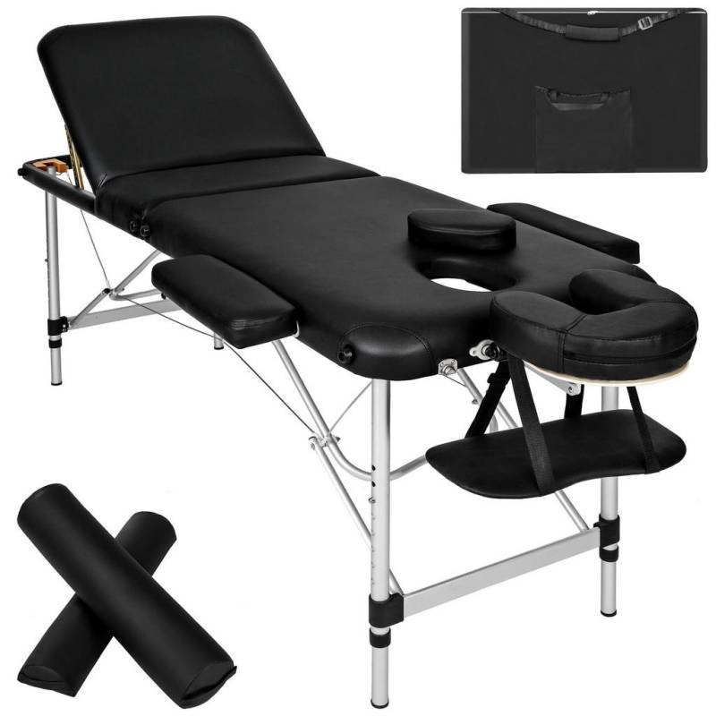 tectake MASSAGELIEGE Schwarz