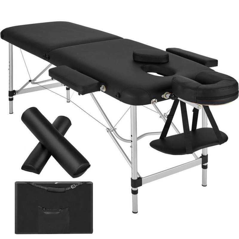 tectake MASSAGELIEGE Schwarz