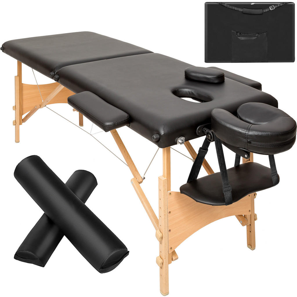 tectake MASSAGELIEGE Schwarz tectake MASSAGELIEGE Schwarz