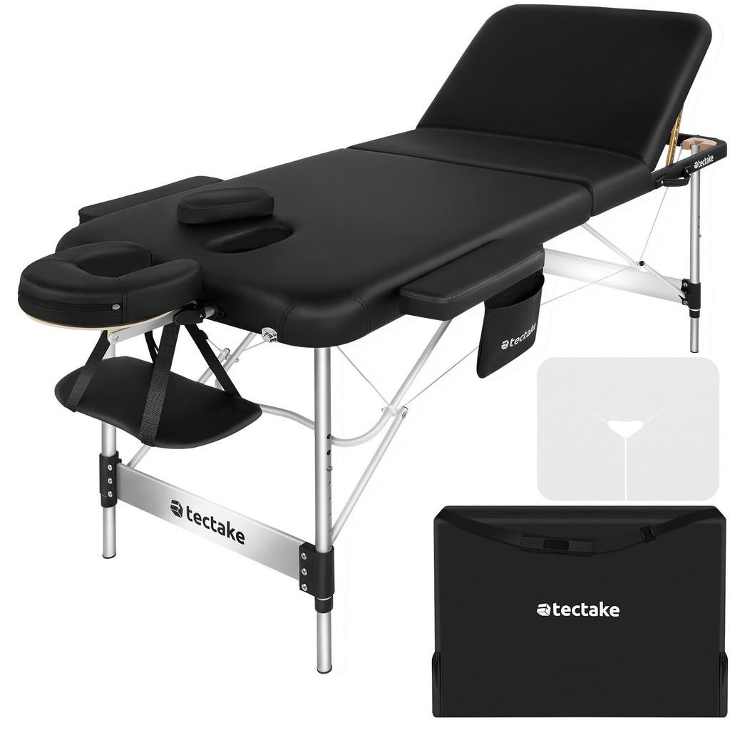 tectake MASSAGELIEGE Schwarz tectake MASSAGELIEGE Schwarz