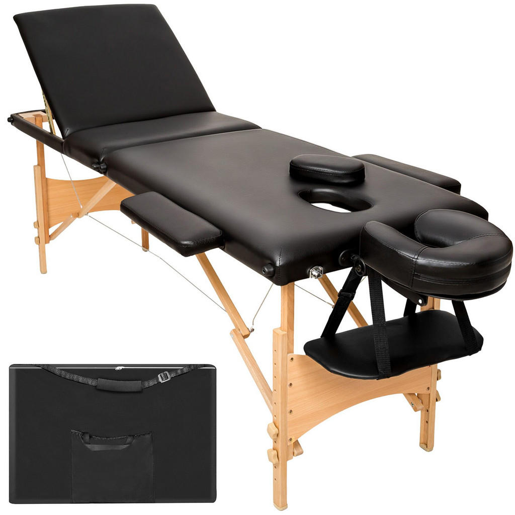 tectake MASSAGELIEGE Schwarz tectake MASSAGELIEGE Schwarz