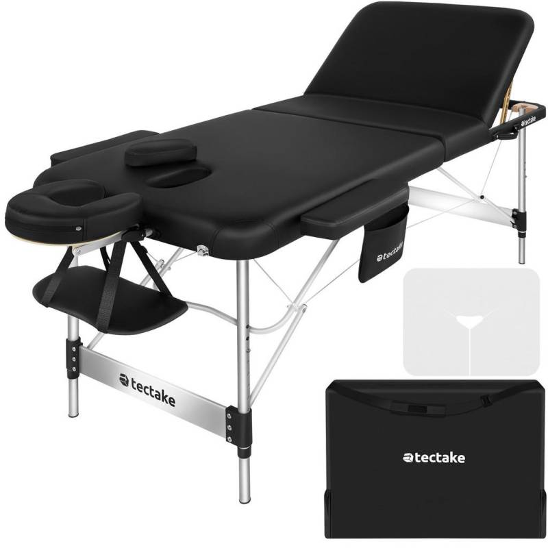 tectake MASSAGELIEGE Schwarz