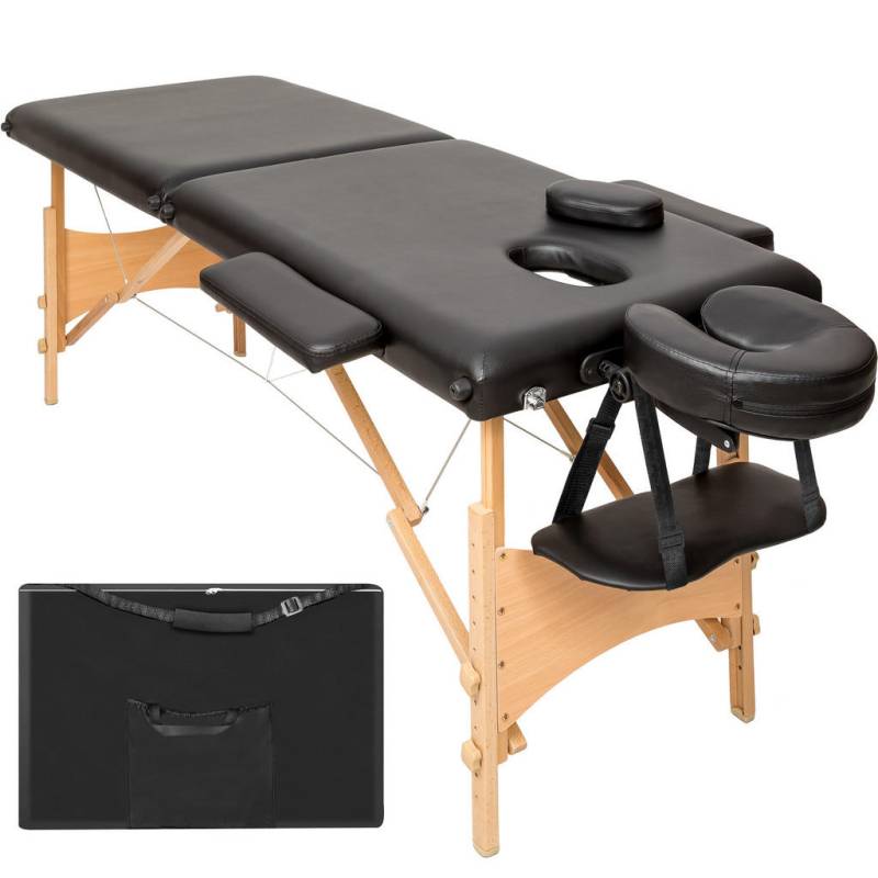 tectake MASSAGELIEGE Schwarz