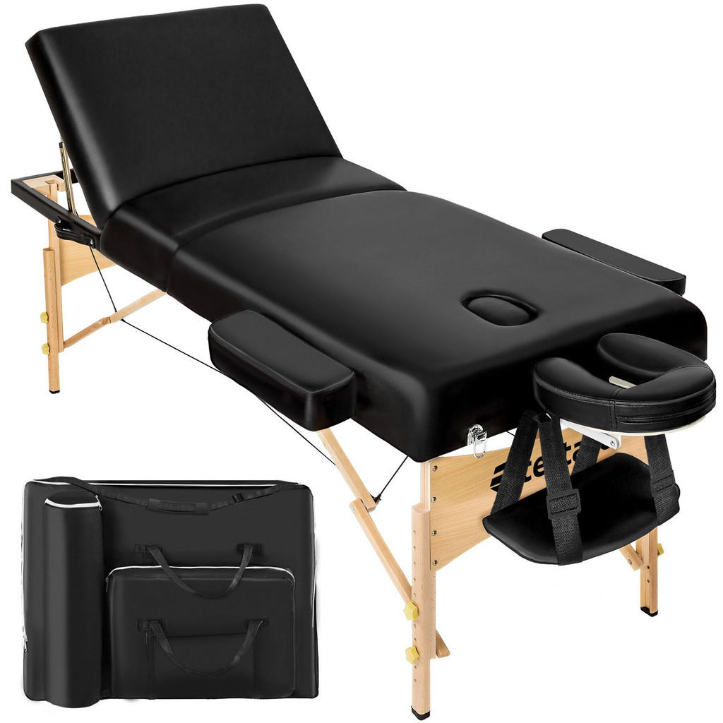 tectake MASSAGELIEGE Schwarz tectake MASSAGELIEGE Schwarz