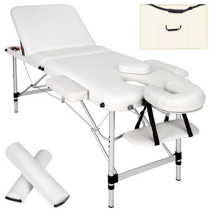 tectake MASSAGELIEGE Weiß