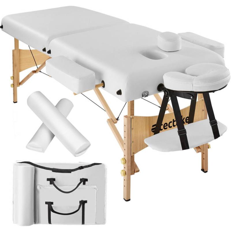 tectake MASSAGELIEGE Weiß
