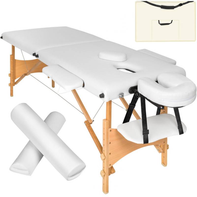 tectake MASSAGELIEGE Weiß