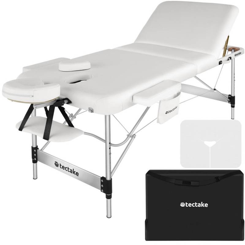 tectake MASSAGELIEGE Weiß