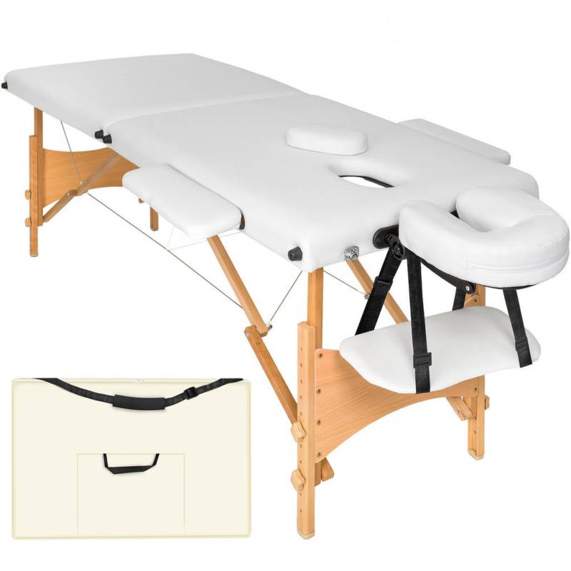 tectake MASSAGELIEGE Weiß