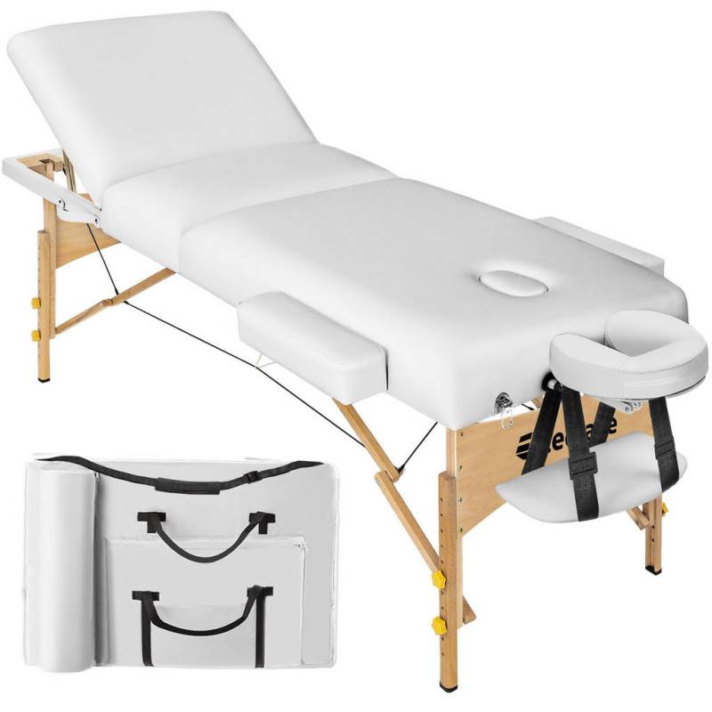 tectake MASSAGELIEGE Weiß