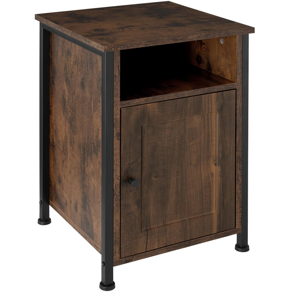 tectake Nachtschrank, Rost, Holzwerkstoff, Quadratisch, 40x60.5x42 cm, Schlafzimmer, Nachttische tectake Nachtschrank, Rost, Holzwerkstoff, Quadratisch, 40x60.5x42 cm, Schlafzimmer, Nachttische von tectake