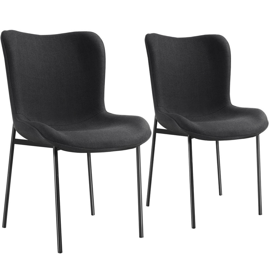 tectake POLSTERSTUHL Schwarz, Schwarz tectake POLSTERSTUHL Schwarz, Schwarz