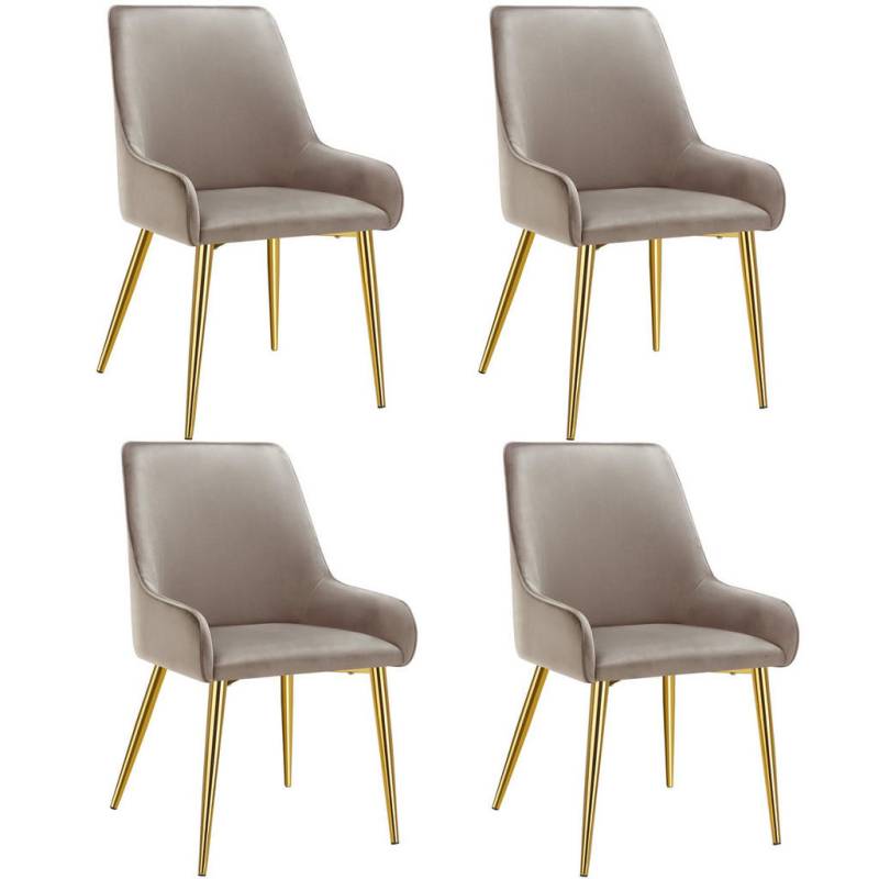 tectake POLSTERSTUHL Taupe