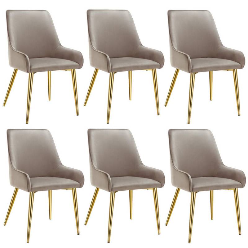 tectake POLSTERSTUHL Taupe