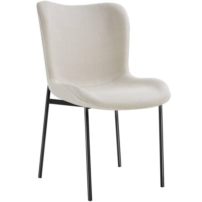 tectake POLSTERSTUHL Weiß, Schwarz