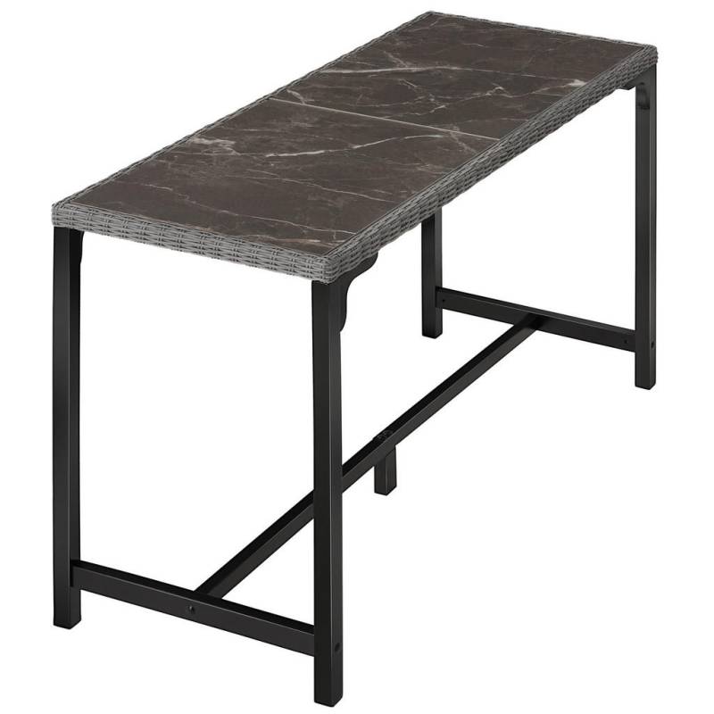 tectake GARTENTISCH Grau
