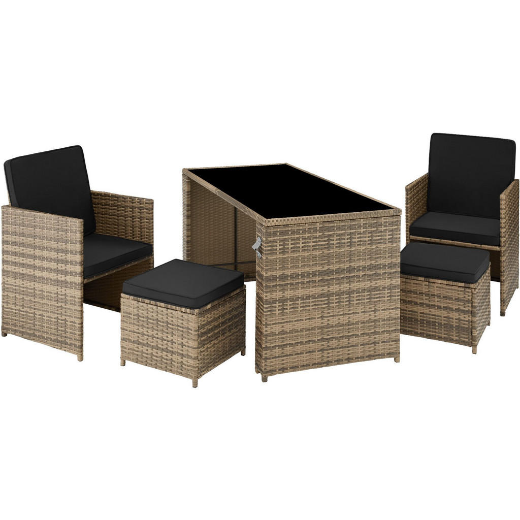 tectake Rattan, Natur, Kunststoff, Rechteckig, Gartenmöbel, Gartenmöbel-Sets tectake Rattan, Natur, Kunststoff, Rechteckig, Gartenmöbel, Gartenmöbel-Sets von tectake