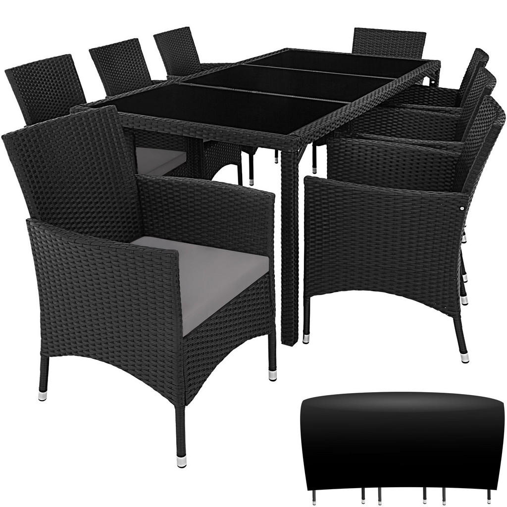 tectake Rattan, Schwarz, Grau, Kunststoff, Rechteckig, Gartenmöbel, Gartenmöbel-Sets tectake Rattan, Schwarz, Grau, Kunststoff, Rechteckig, Gartenmöbel, Gartenmöbel-Sets von tectake